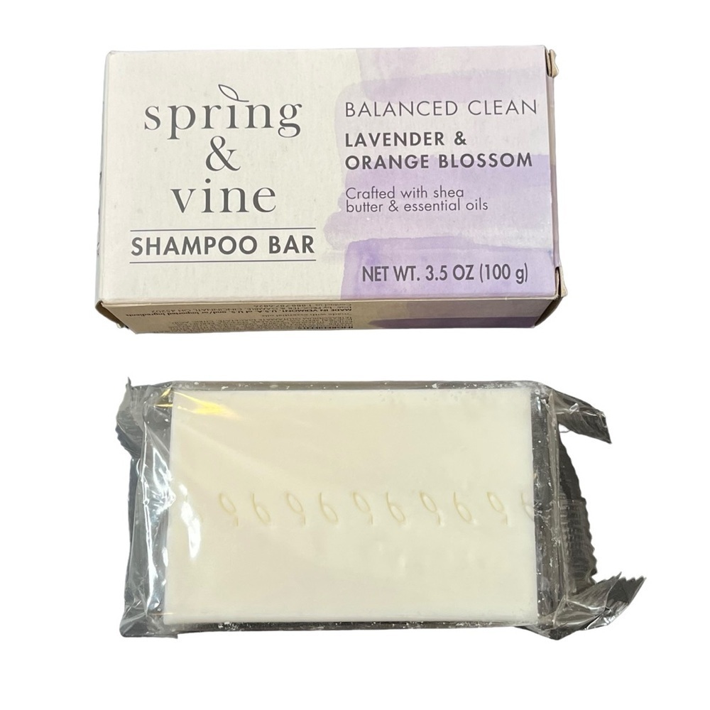 Spring & Vine Solid Shampoo Bar Lavender Orange Blossom